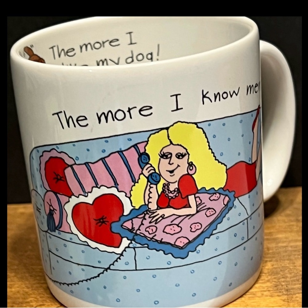Vintage Russ Colorful Cartoon Coffee Mug
